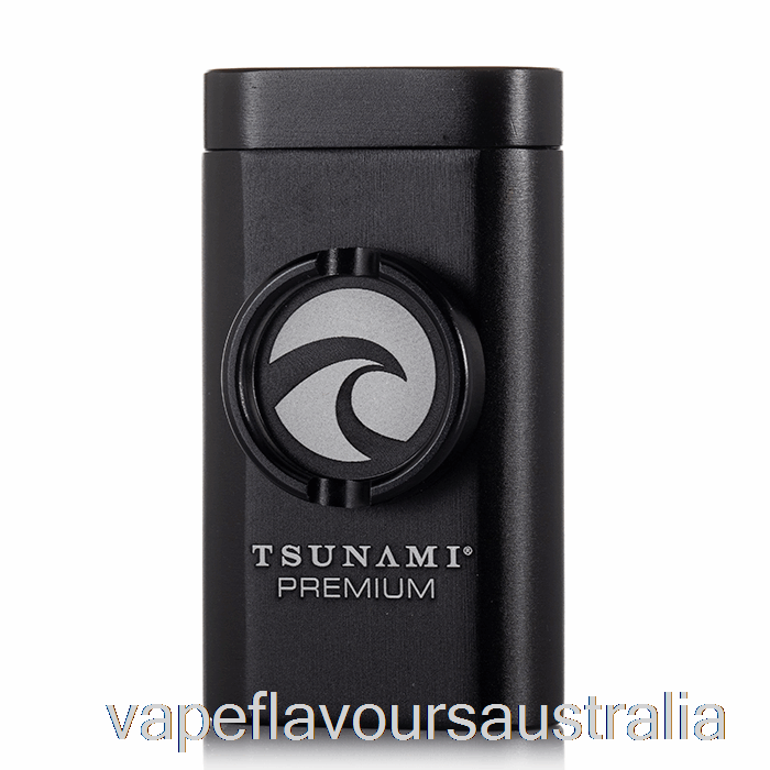 Vape Australia Tsunami Dugout and Grinder Black